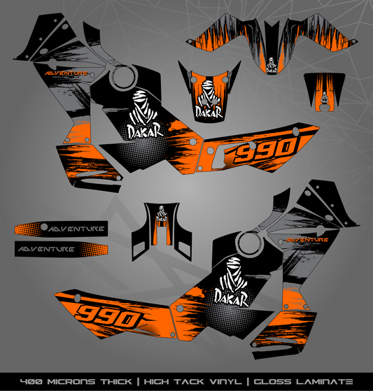 Full Sticker Kit for KTM 990 Adventure (2006-2013)