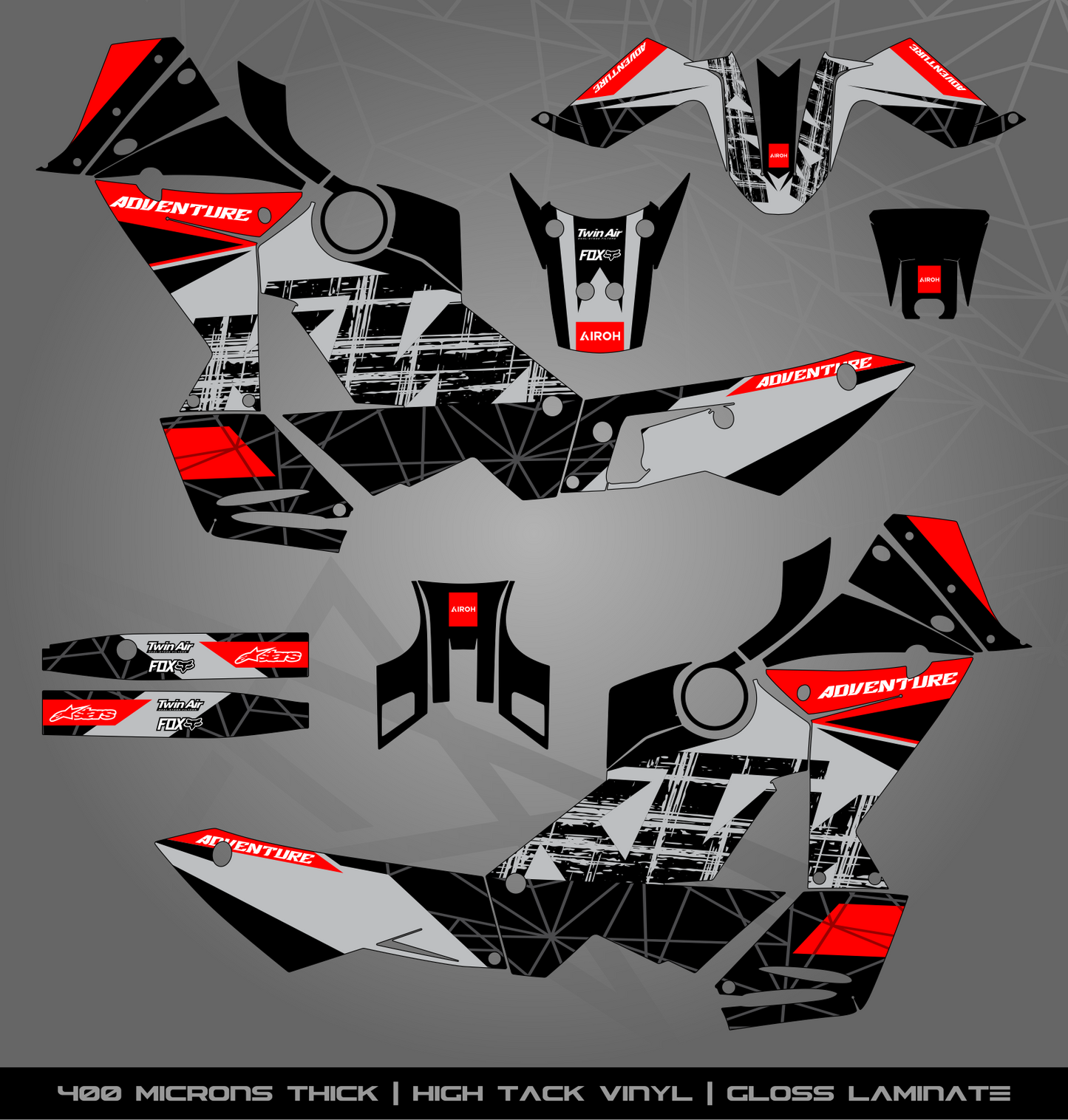 Full Sticker Kit for KTM 990 Adventure (2006-2013)