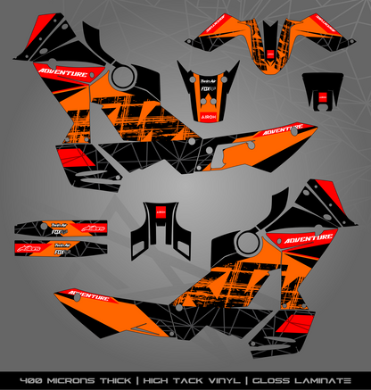 Full Sticker Kit for KTM 990 Adventure (2006-2013)