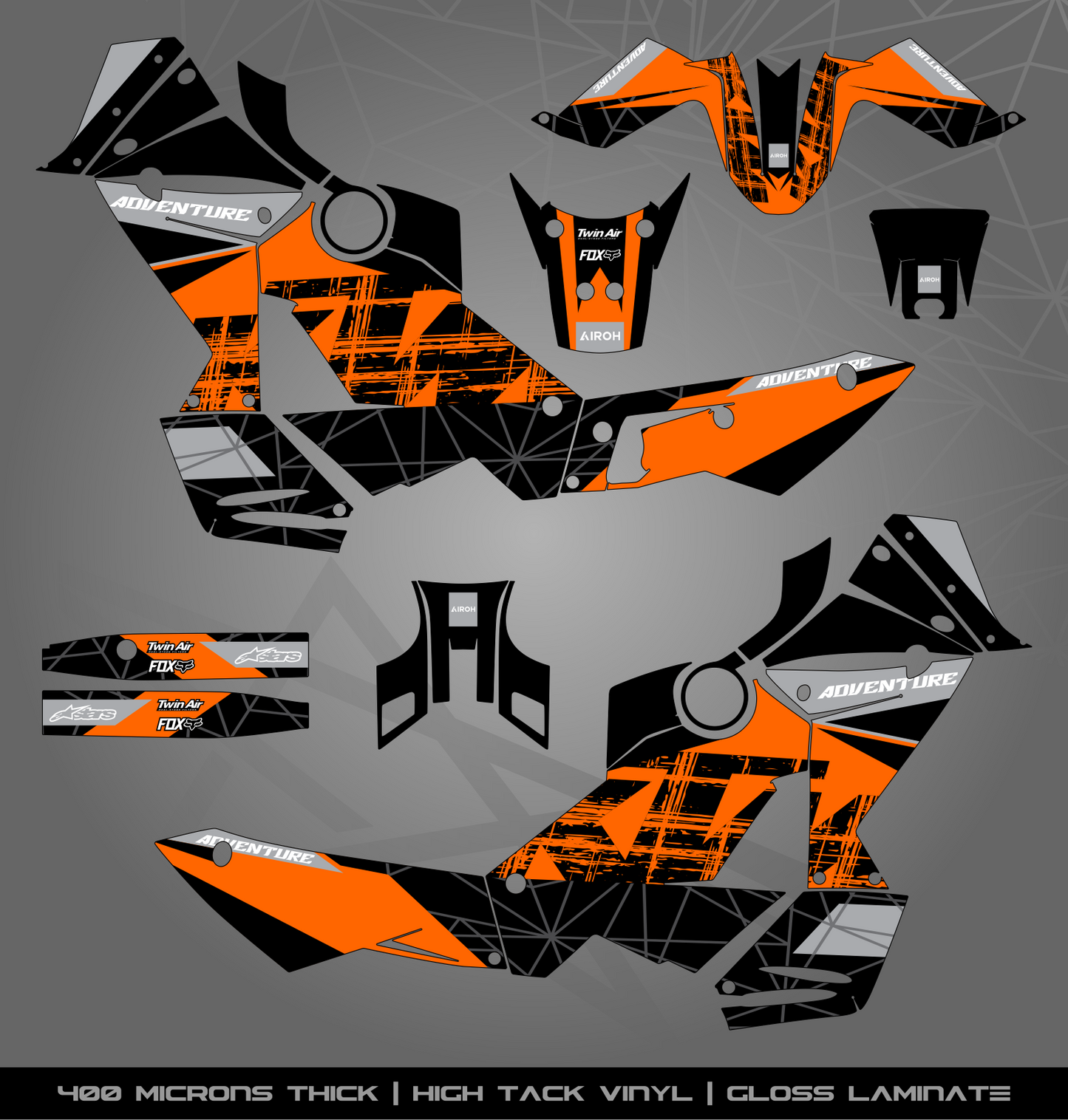 Full Sticker Kit for KTM 990 Adventure (2006-2013)