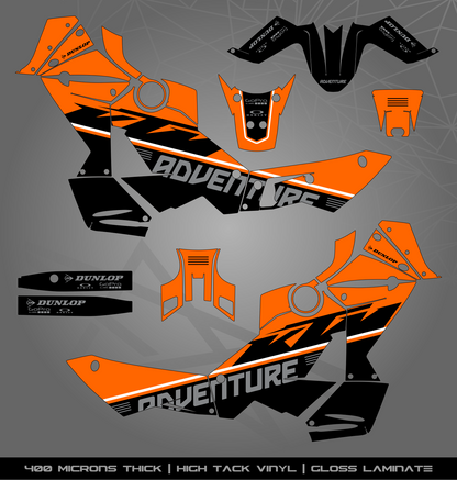 Full Sticker Kit for KTM 990 Adventure (2006-2013)
