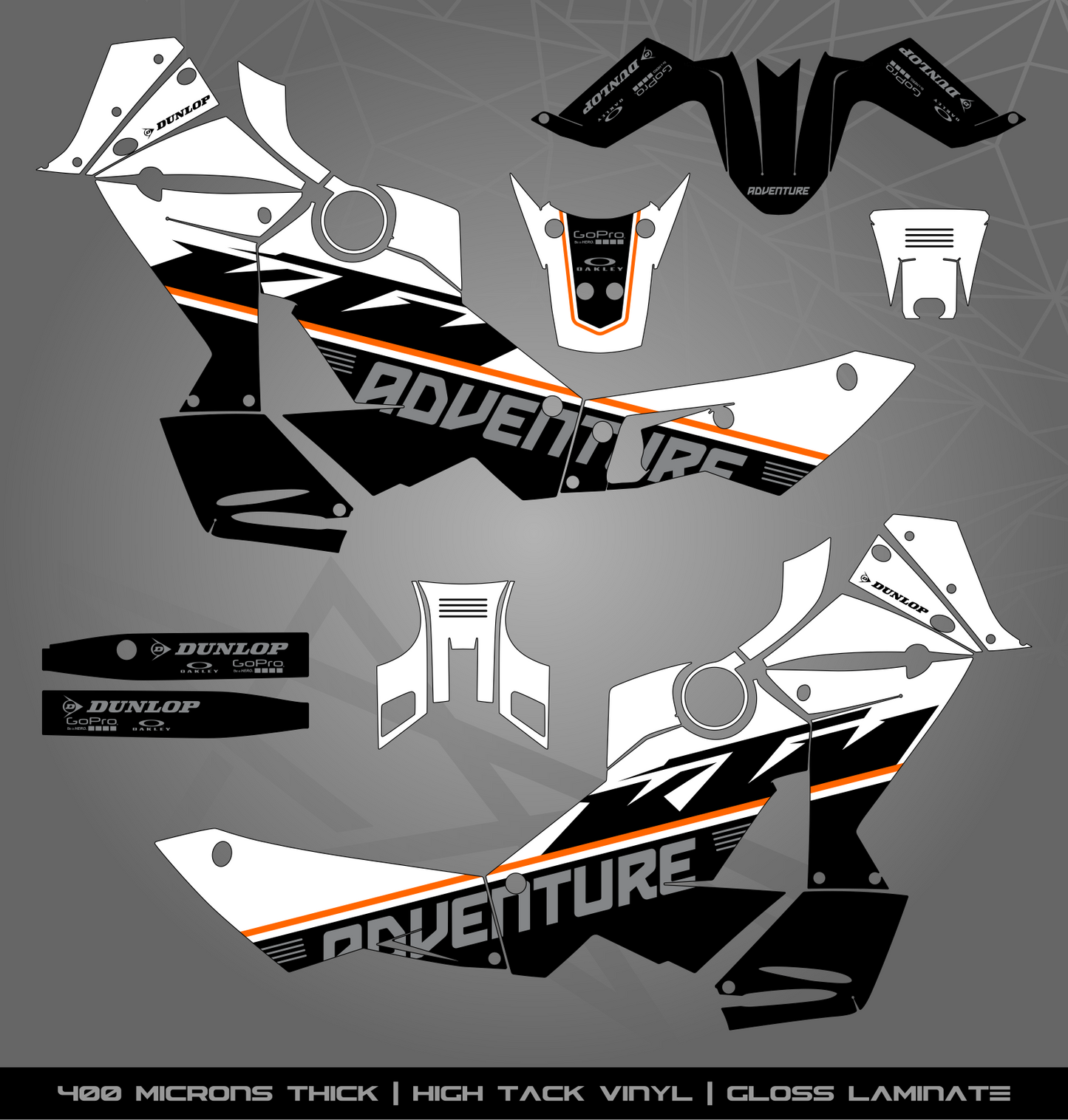 Full Sticker Kit for KTM 990 Adventure (2006-2013)