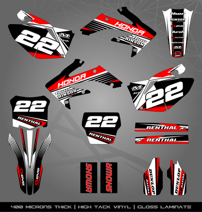 Full Sticker Kit for Honda MX bike