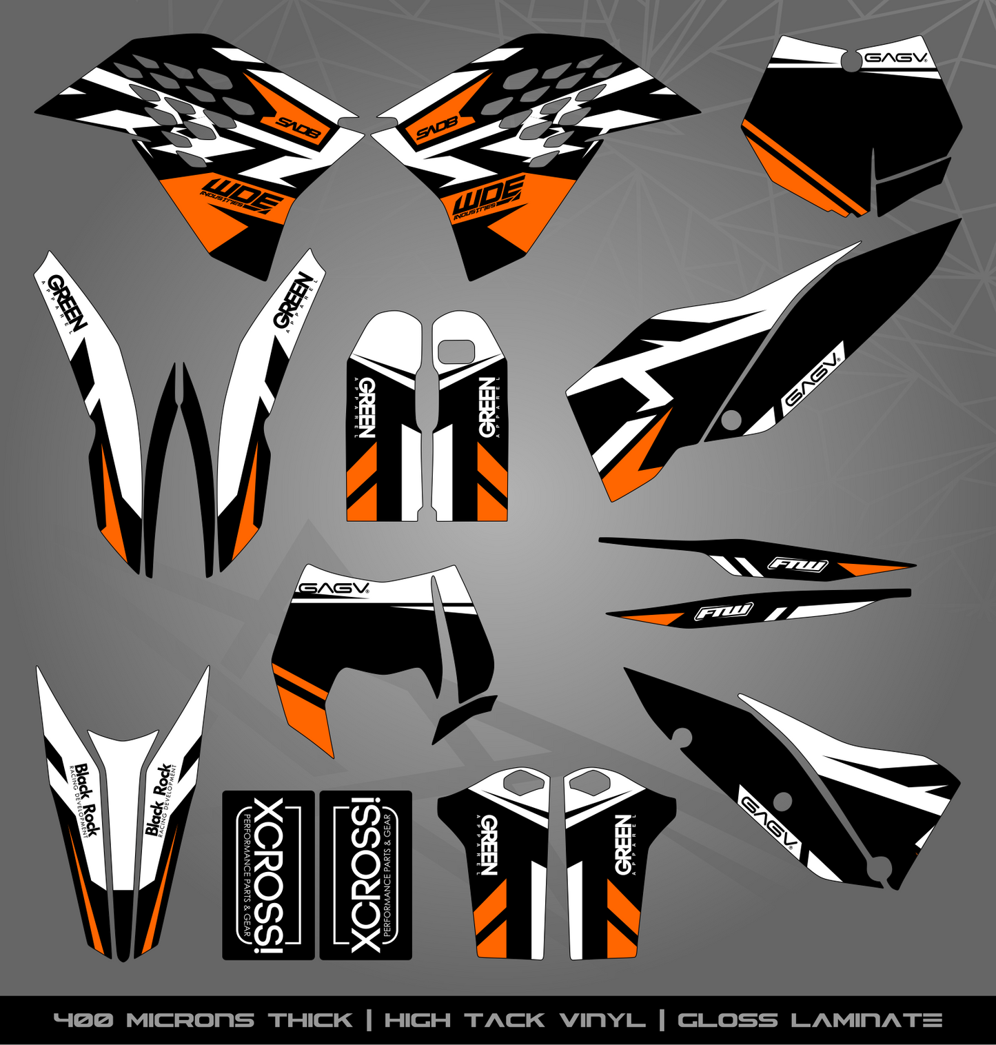 Full Sticker Kit for KTM MX / Enduro bike