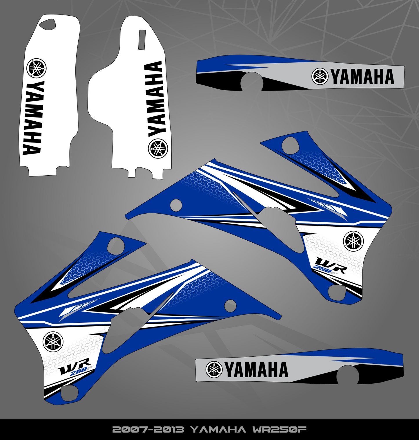 Partial Sticker Kit for Yamaha WR 250 F (2007-2013)