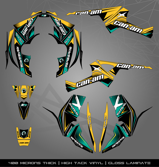 Full Sticker Kit for Can Am Renegade 800 (2008-2017)