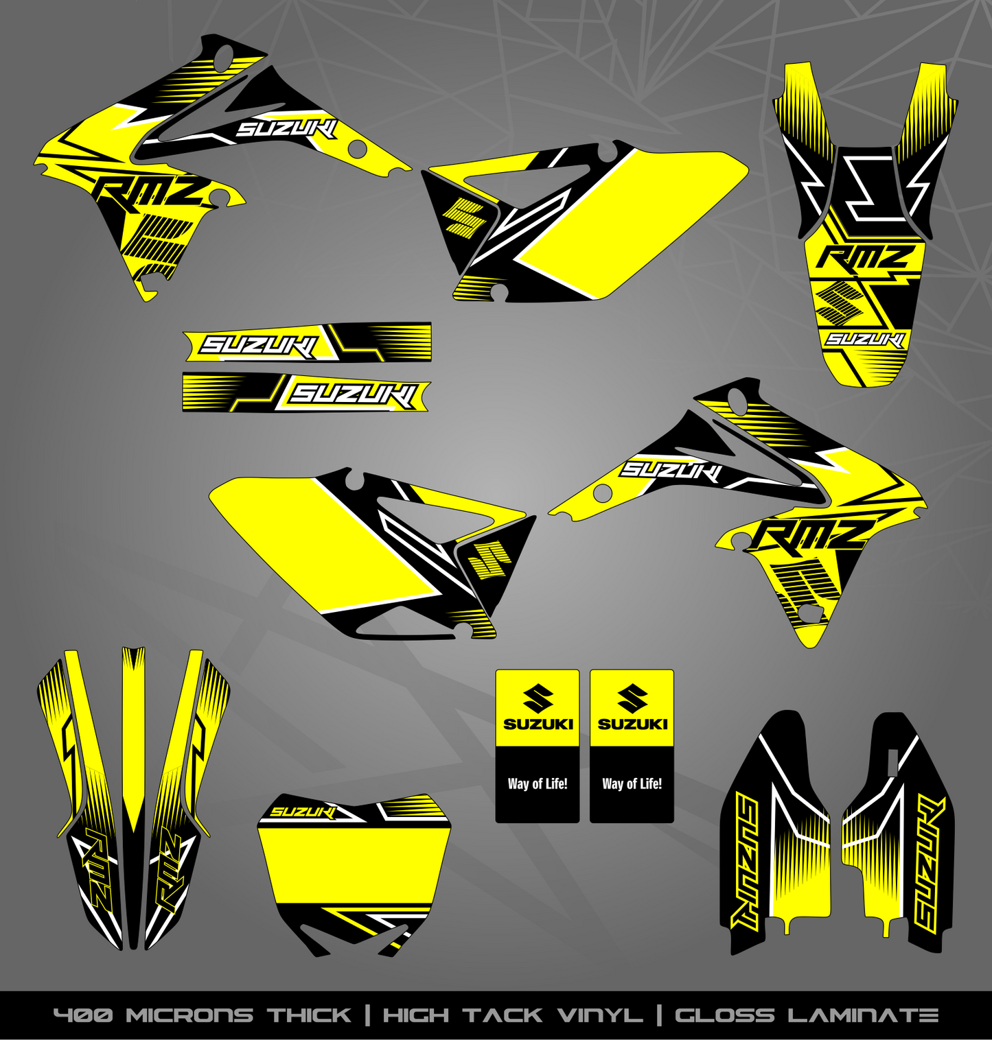 Full Sticker Kit for Suzuki MX bike