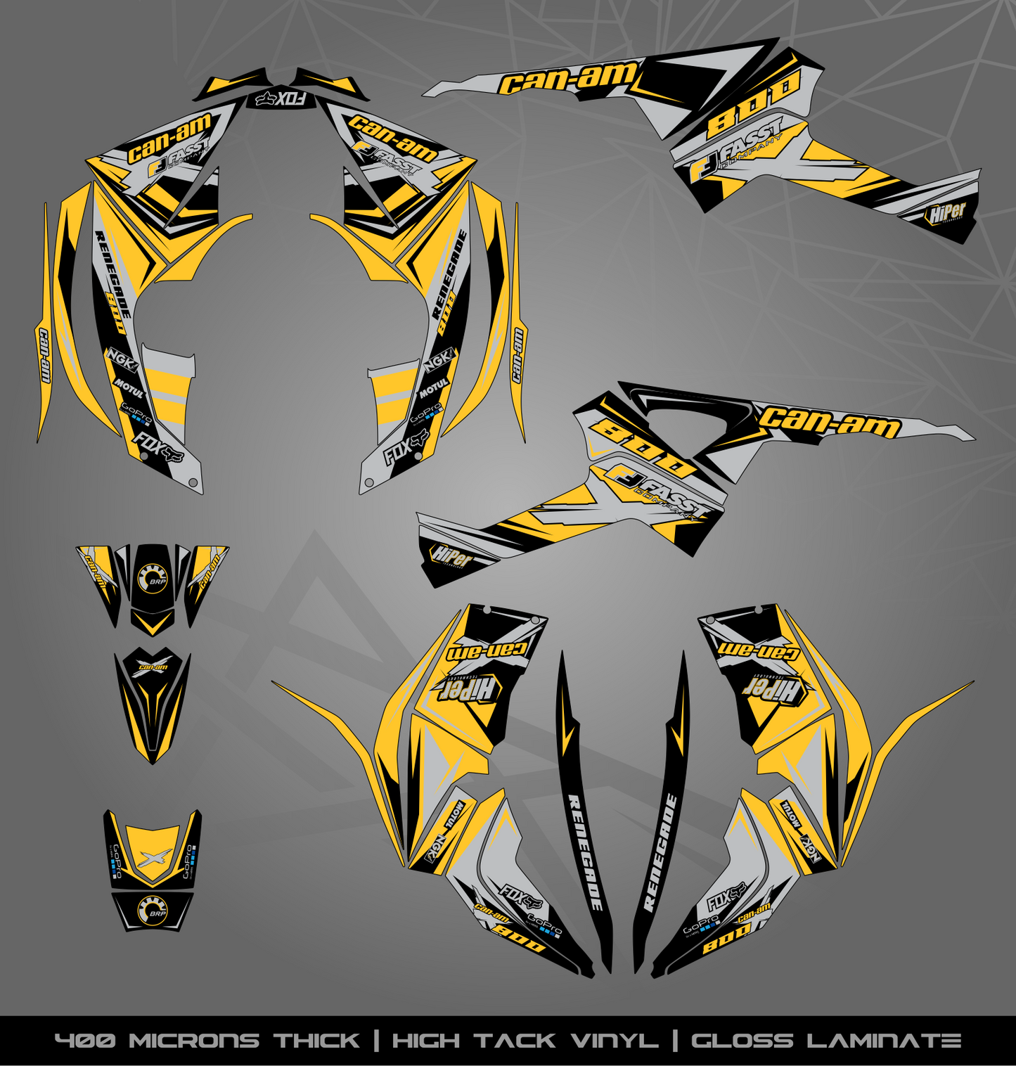 Full Sticker Kit for Can Am Renegade 800 (2008-2017)