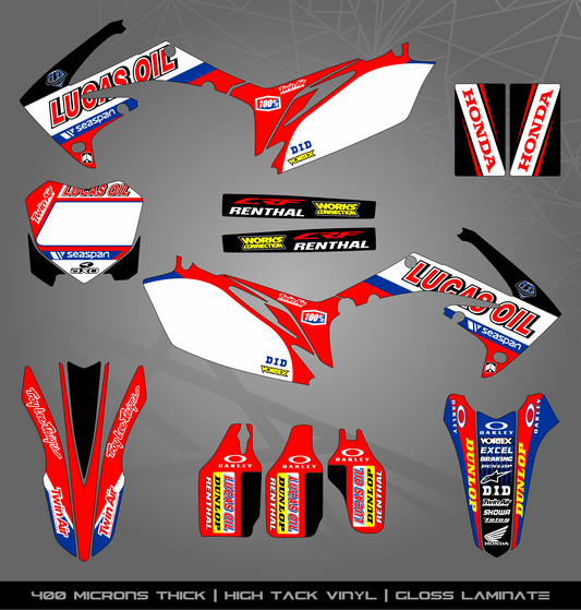 Full Sticker Kit for Honda MX bike