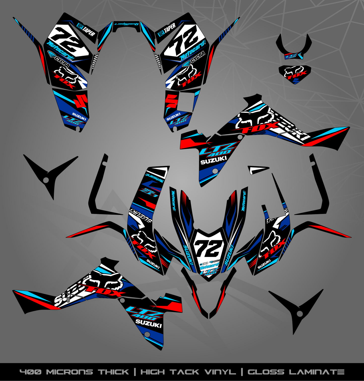 Full Sticker Kit for Suzuki LTZ 400 (2009-2015)