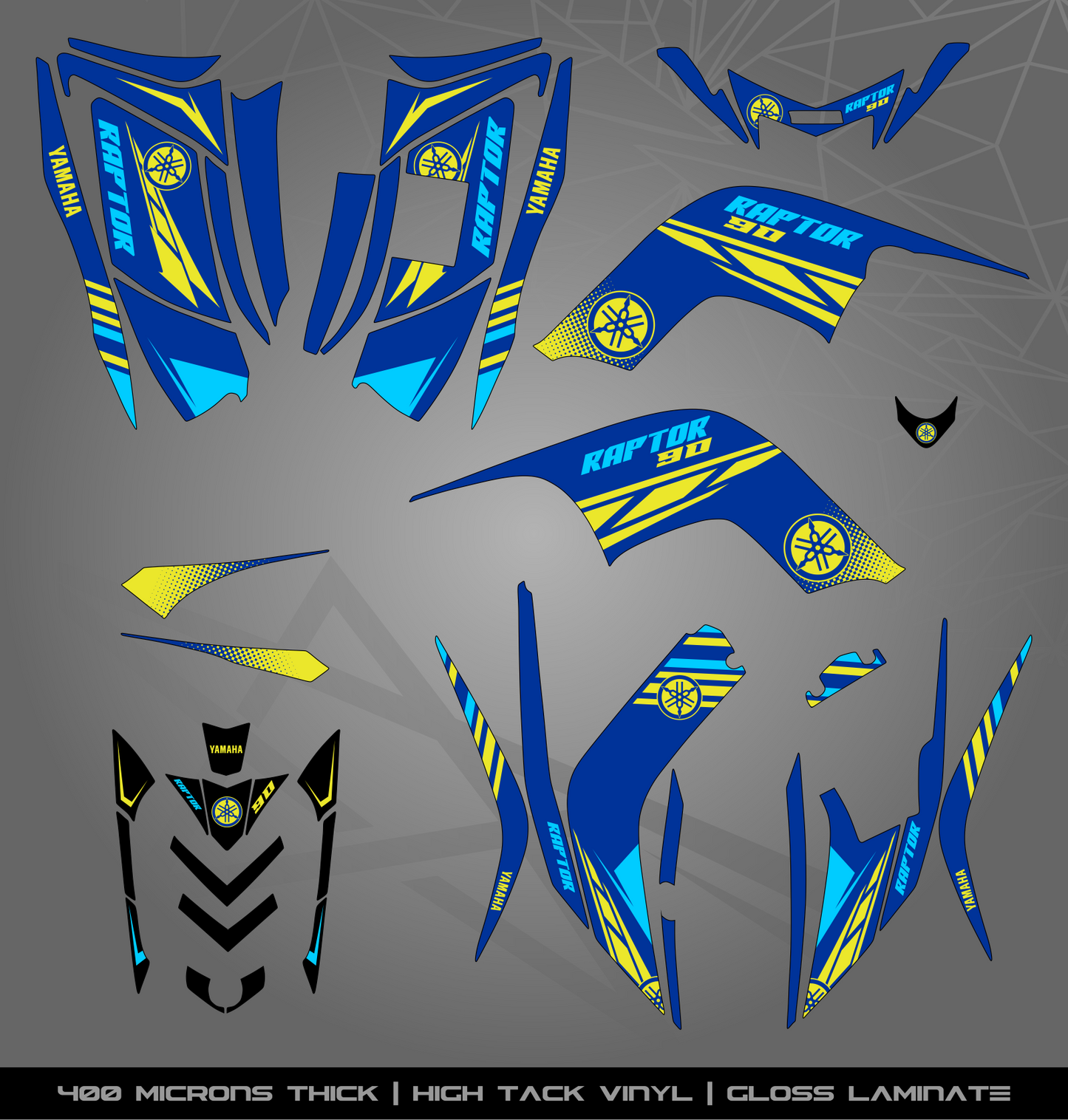 Full Sticker Kit for Yamaha Raptor 90 (2009-2015)