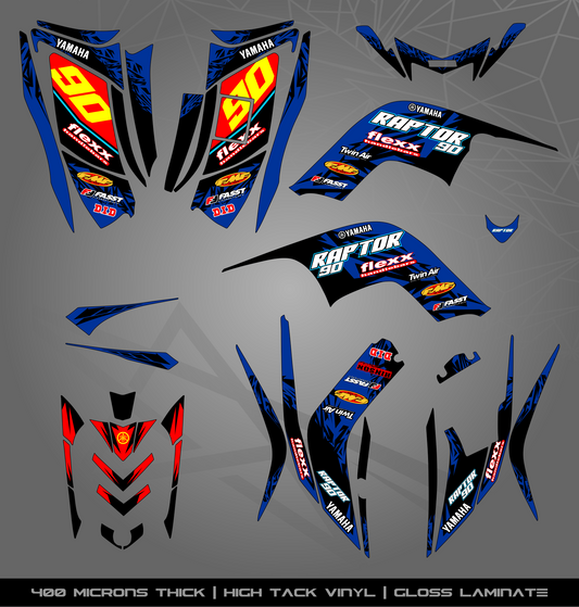 Full Sticker Kit for Yamaha Raptor 90 (2009-2015)