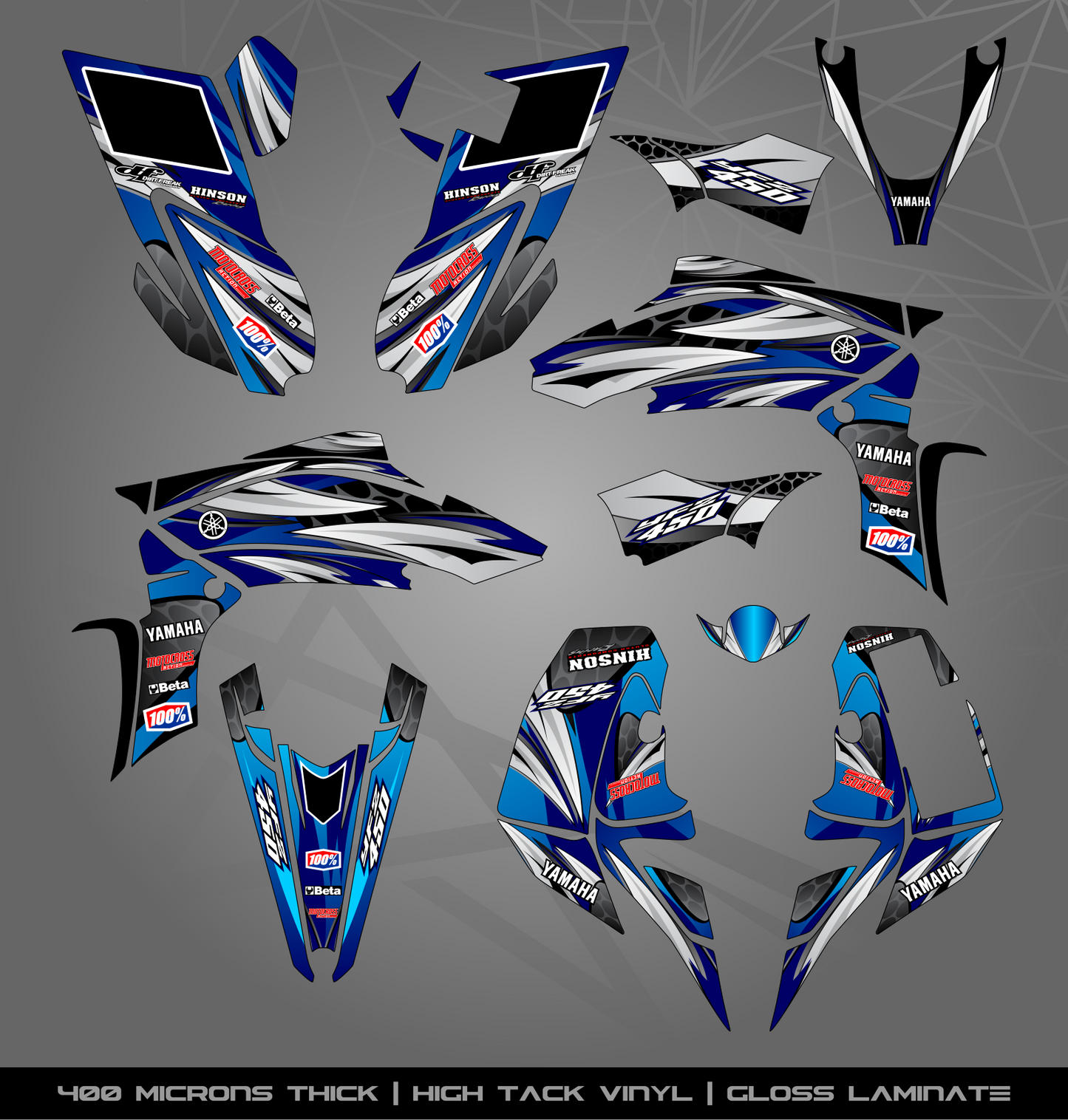 Full Sticker Kit for Yamaha YFZ 450R (2009-2013)