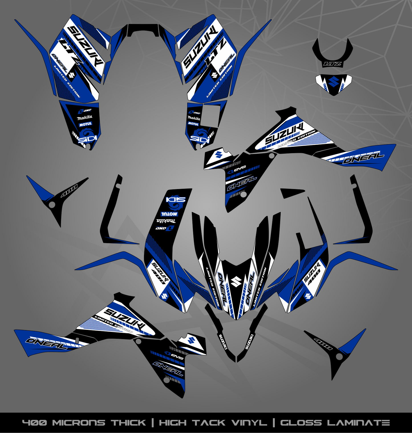 Full Sticker Kit for Suzuki LTZ 400 (2009-2015)