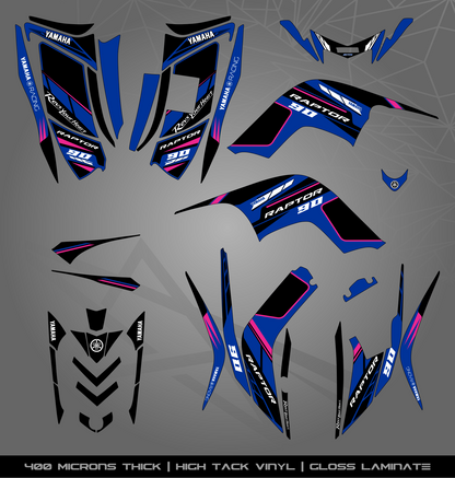 Full Sticker Kit for Yamaha Raptor 90 (2009-2015)