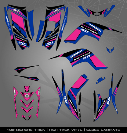 Full Sticker Kit for Yamaha Raptor 90 (2009-2015)