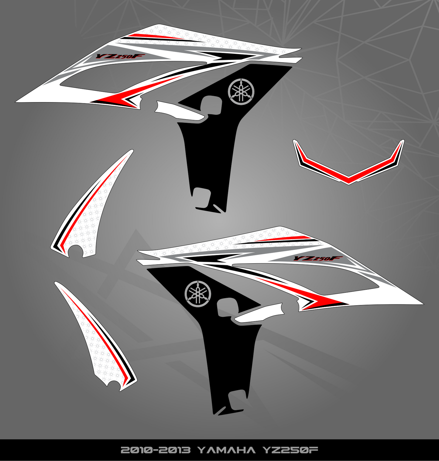 Partial Sticker Kit for Yamaha YZ 250 F (2010-2013)