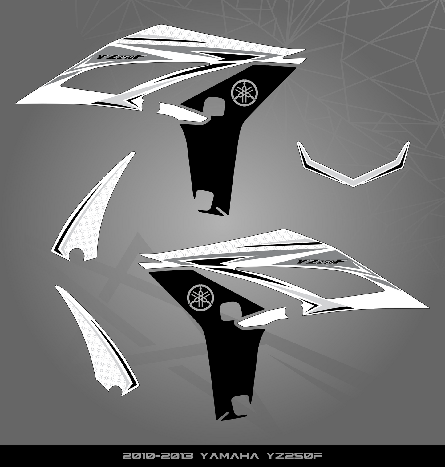 Partial Sticker Kit for Yamaha YZ 250 F (2010-2013)