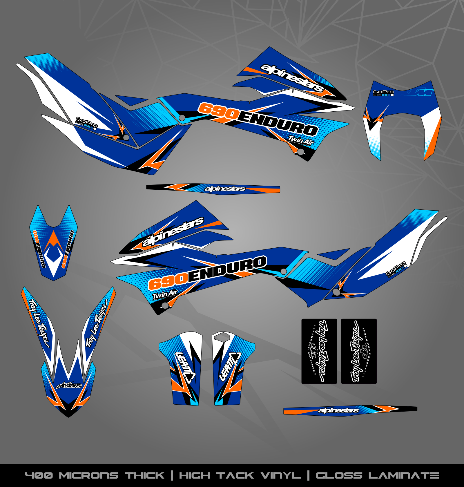 Enduro R Sticker Kit KTM 690 Enduro R – STICKER KITS SOUTH AFRICA