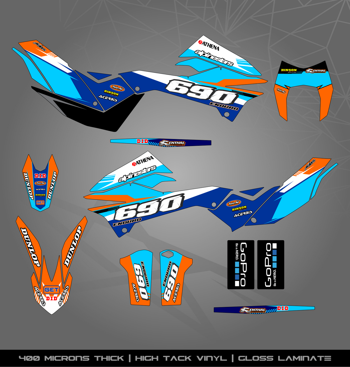 Enduro R Sticker Kit Full Sticker Kit for KTM 690 Enduro R – STICKER KITS SOUTH AFRICA