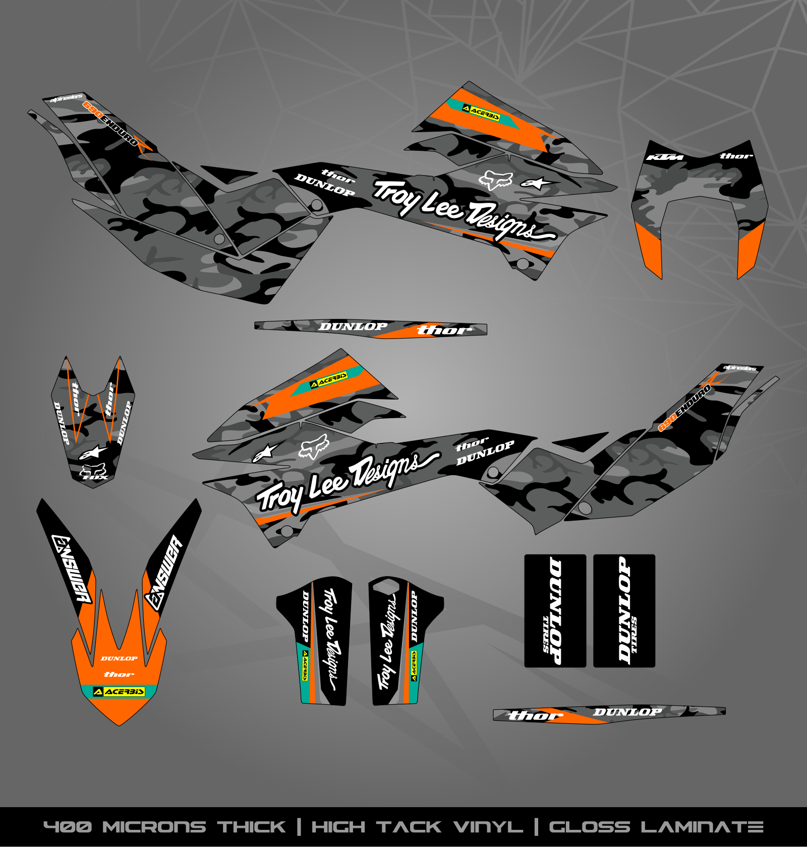 Full Sticker Kit for KTM 690 Enduro R – STICKER KITS SOUTH AFRICA