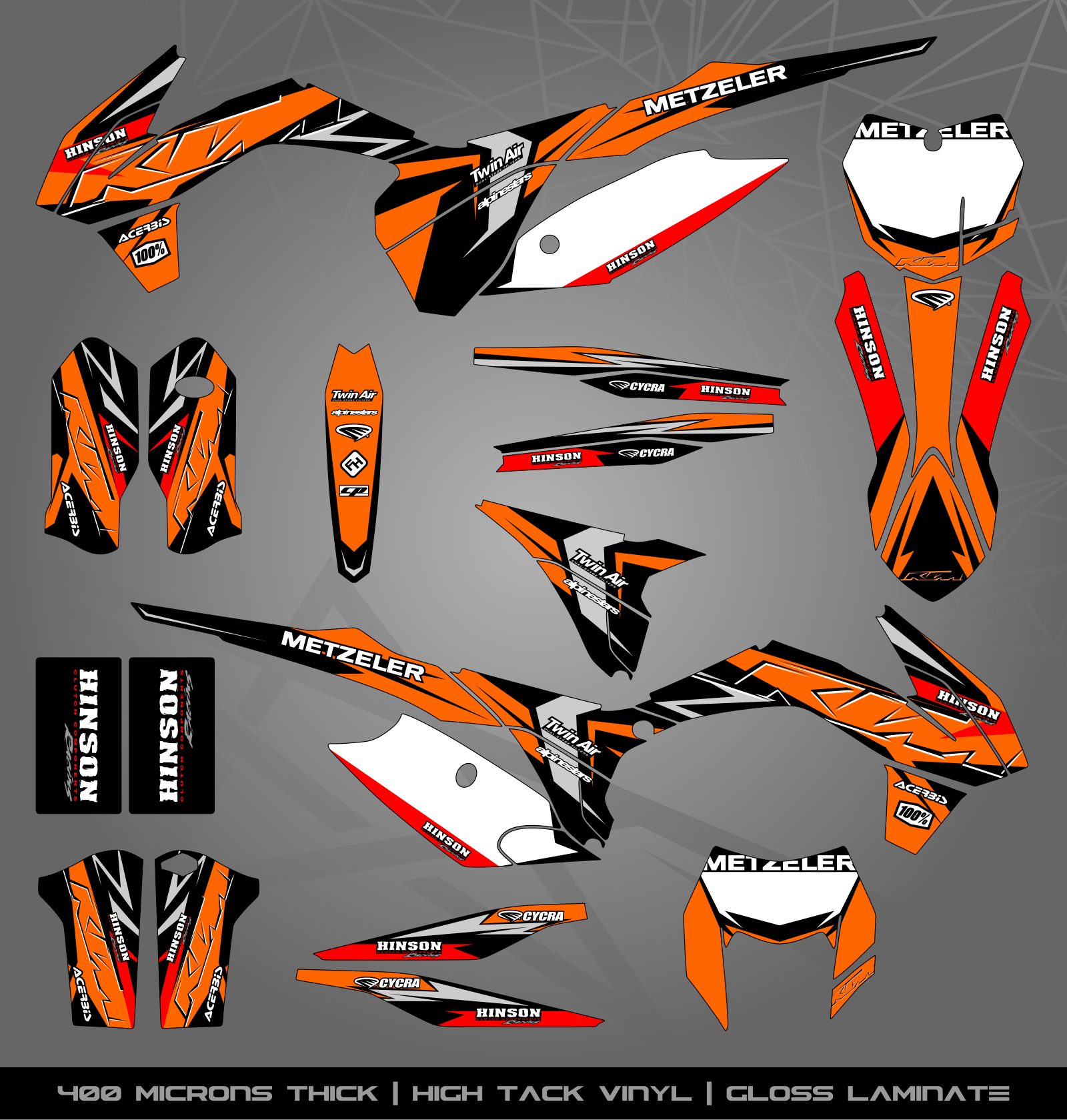 Enduro R Sticker Kit KTM MX / Enduro bikes – STICKER KITS SOUTH AFRICA