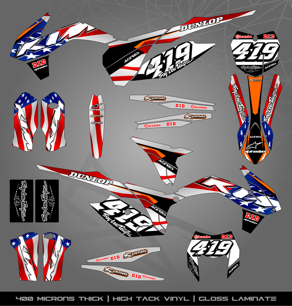 Enduro R Sticker Kit KTM MX / Enduro bikes – STICKER KITS SOUTH AFRICA