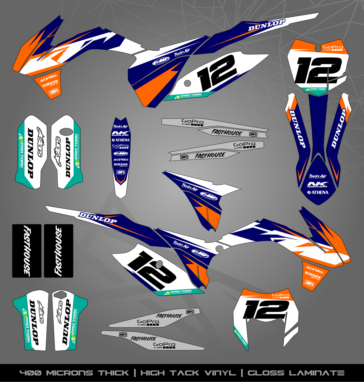 Enduro R Sticker Kit Full Sticker Kit for KTM MX / Enduro bike – STICKER KITS SOUTH AFRICA