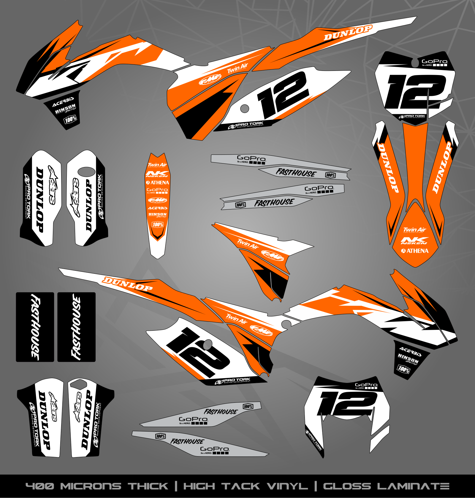 Enduro R Sticker Kit Full Sticker Kit for KTM MX / Enduro bike – STICKER KITS SOUTH AFRICA