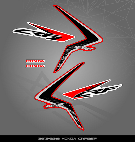 Partial Sticker Kit for Honda CRF 125 F (2013-2018)