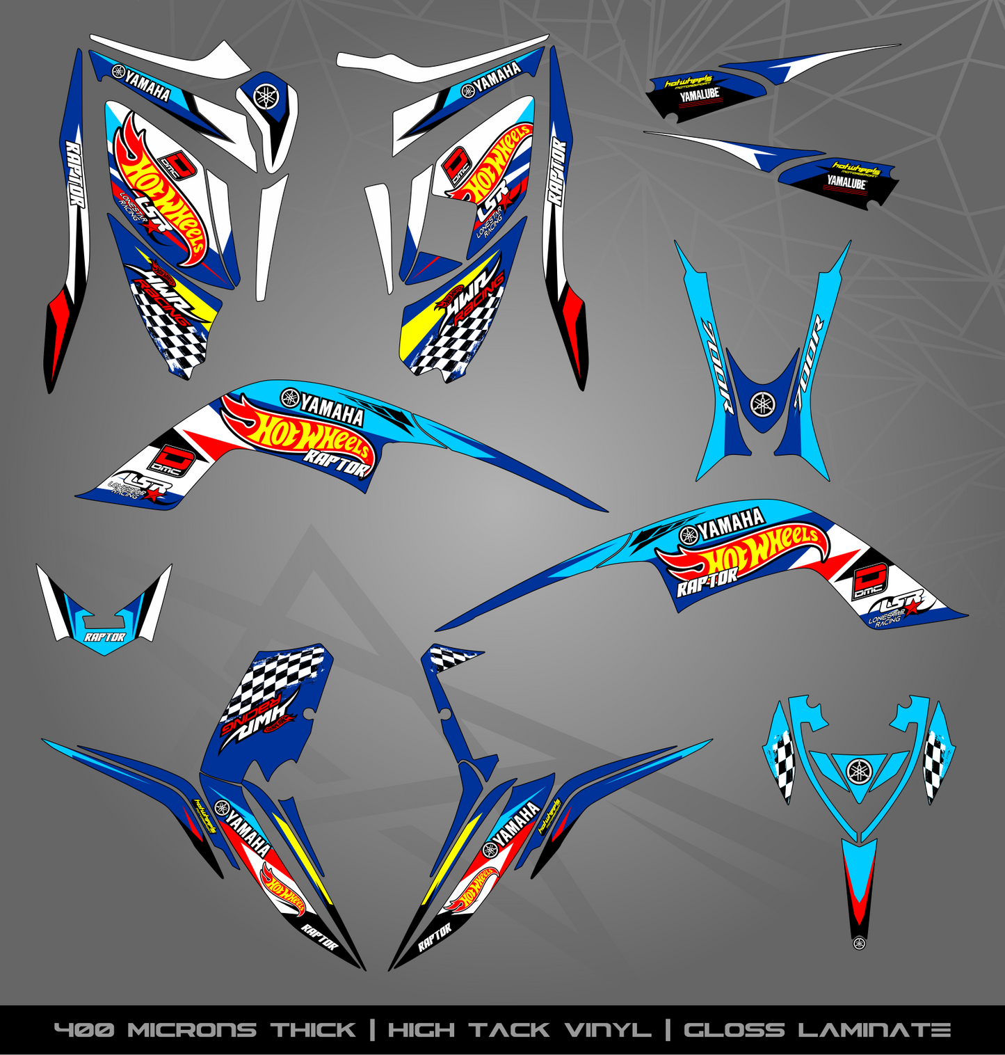 Full Sticker Kit for Yamaha Raptor 700 R (2013-2022)