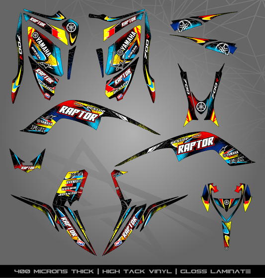 Full Sticker Kit for Yamaha Raptor 700 R (2013-2022)