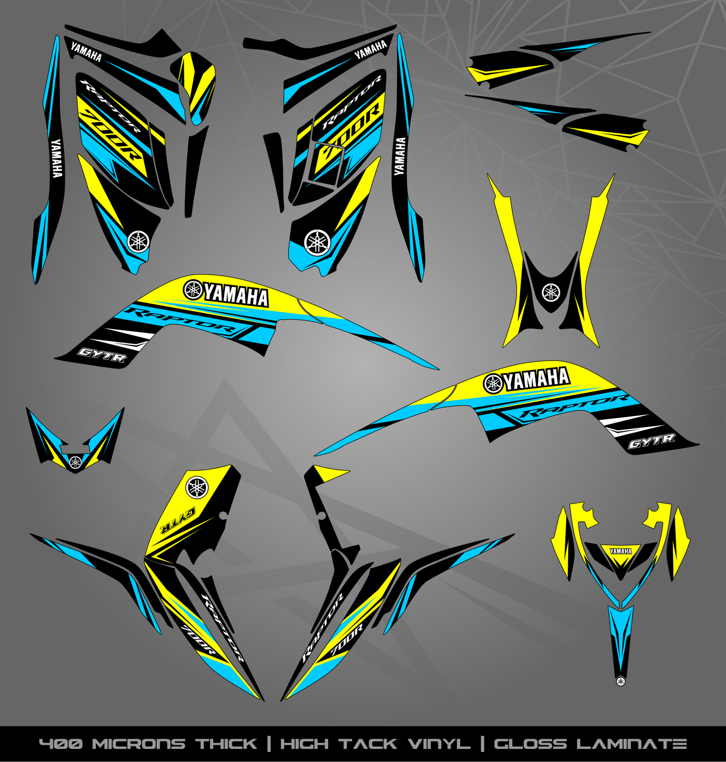 Full Sticker Kit for Yamaha Raptor 700 R (2013-2022)