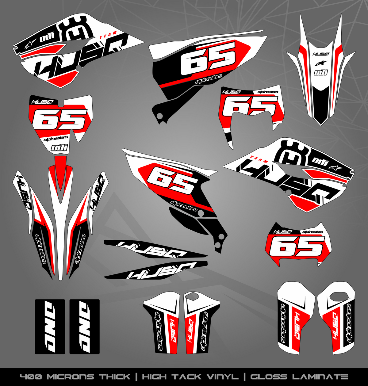 Full Sticker Kit for Husqvarna MX / Enduro bike