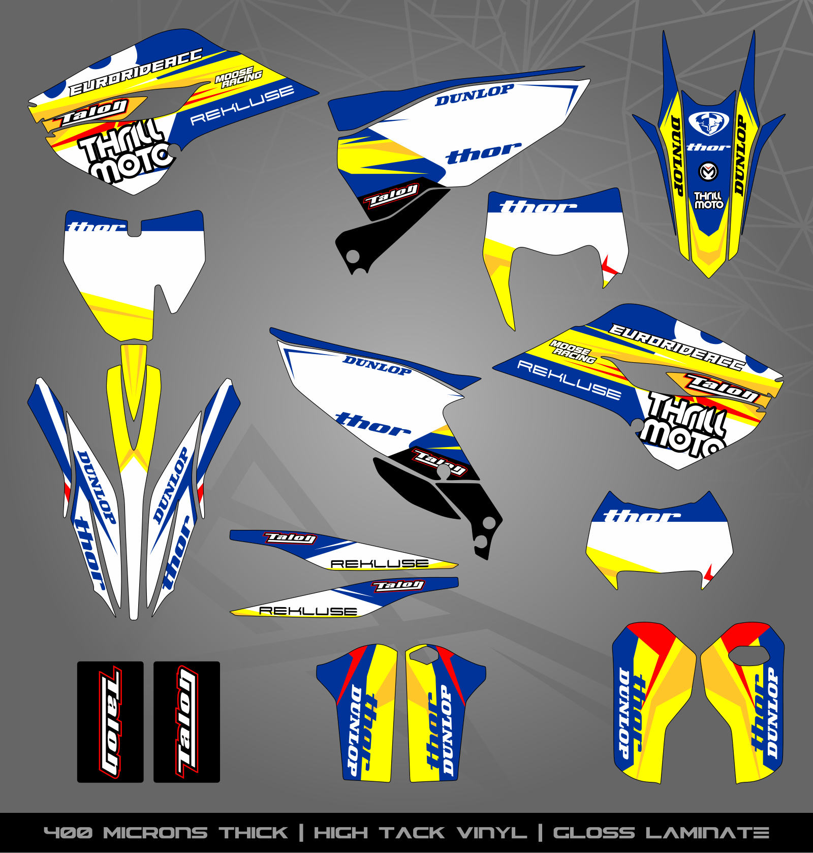Induro Sticker Design Full Sticker Kit for Husqvarna MX / Enduro bike – STICKER KITS SOUTH AFRICA