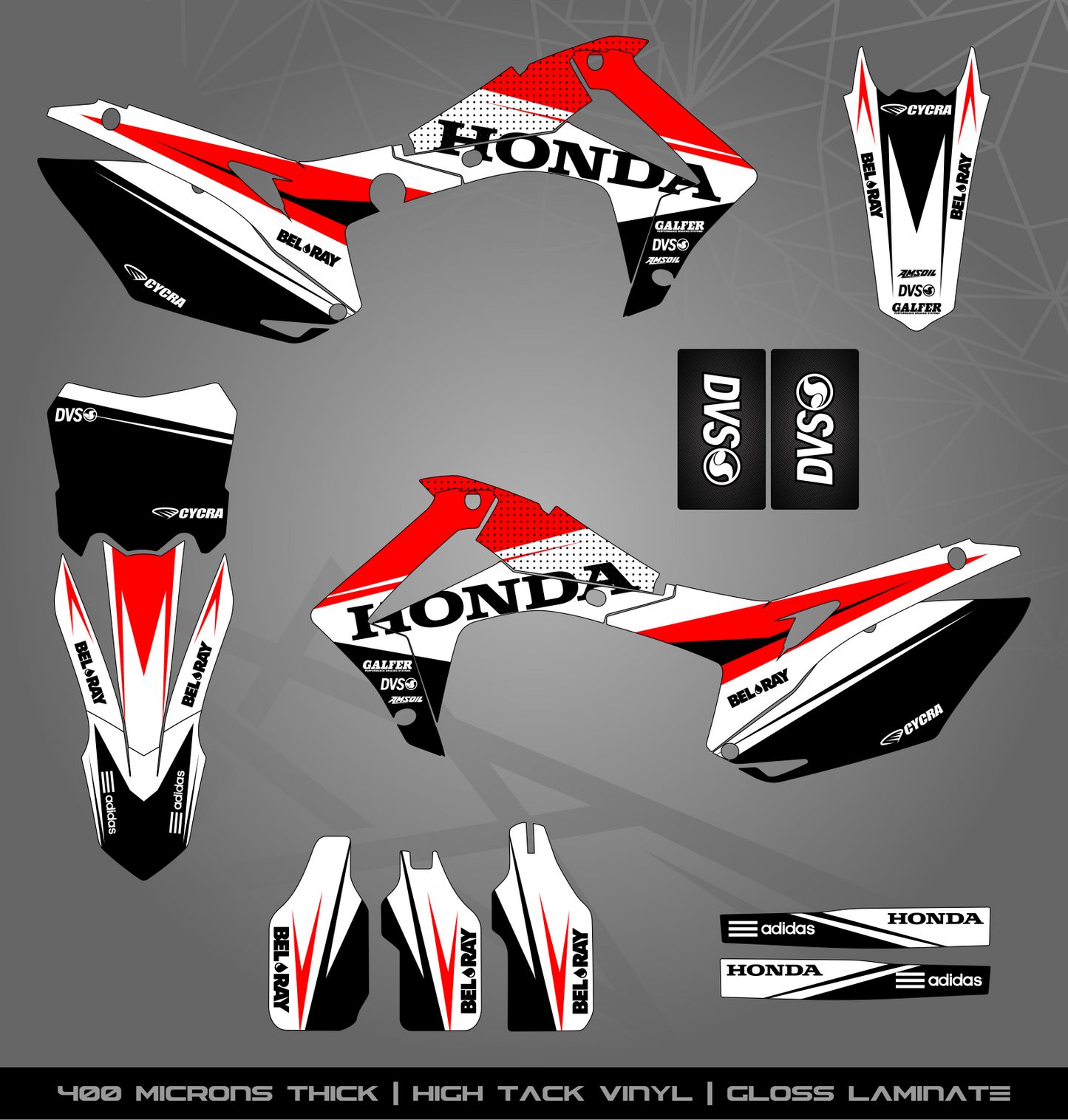 Full Sticker Kit for Honda MX bike