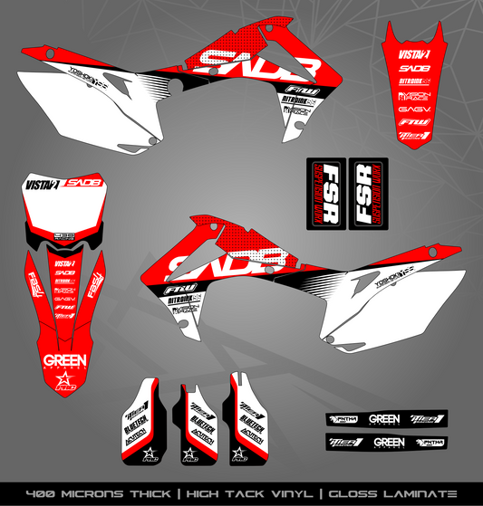 Full Sticker Kit for Honda MX bike