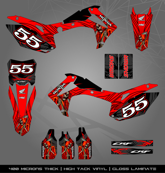 Full Sticker Kit for Honda MX bike
