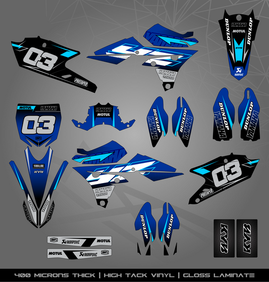 Full Sticker Kit for Yamaha MX bike