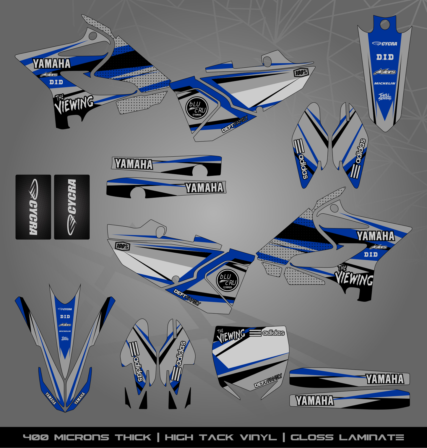 Full Sticker Kit for Yamaha MX bike