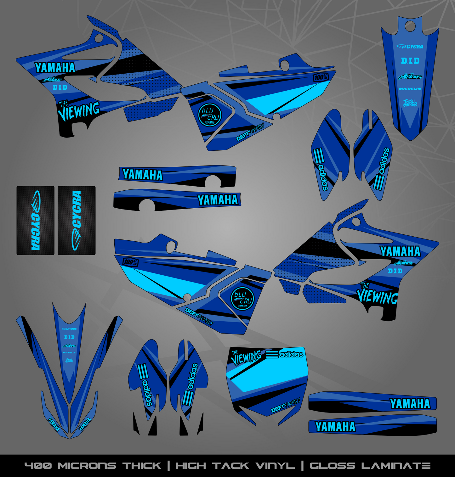 Full Sticker Kit for Yamaha MX bike