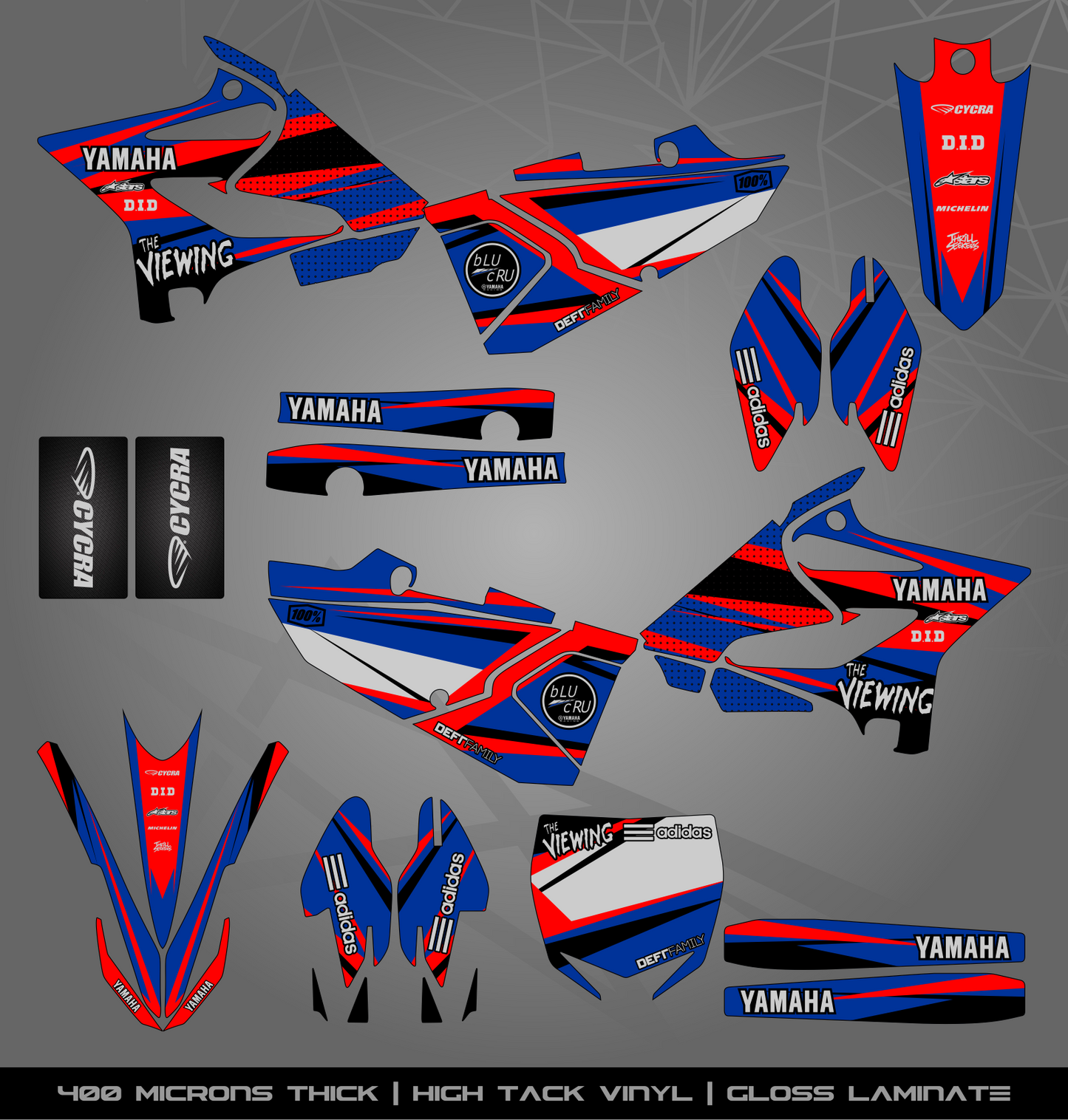 Full Sticker Kit for Yamaha MX bike