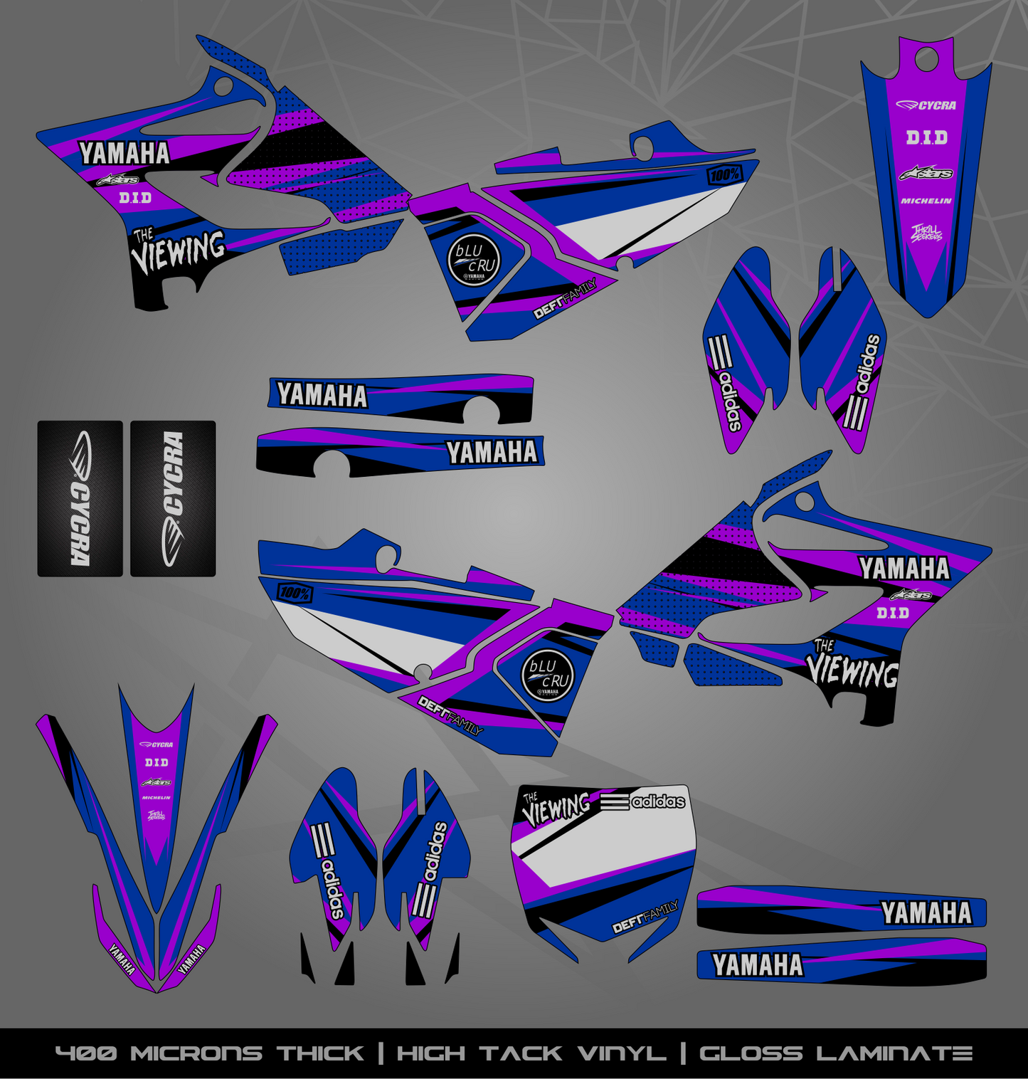 Full Sticker Kit for Yamaha MX bike