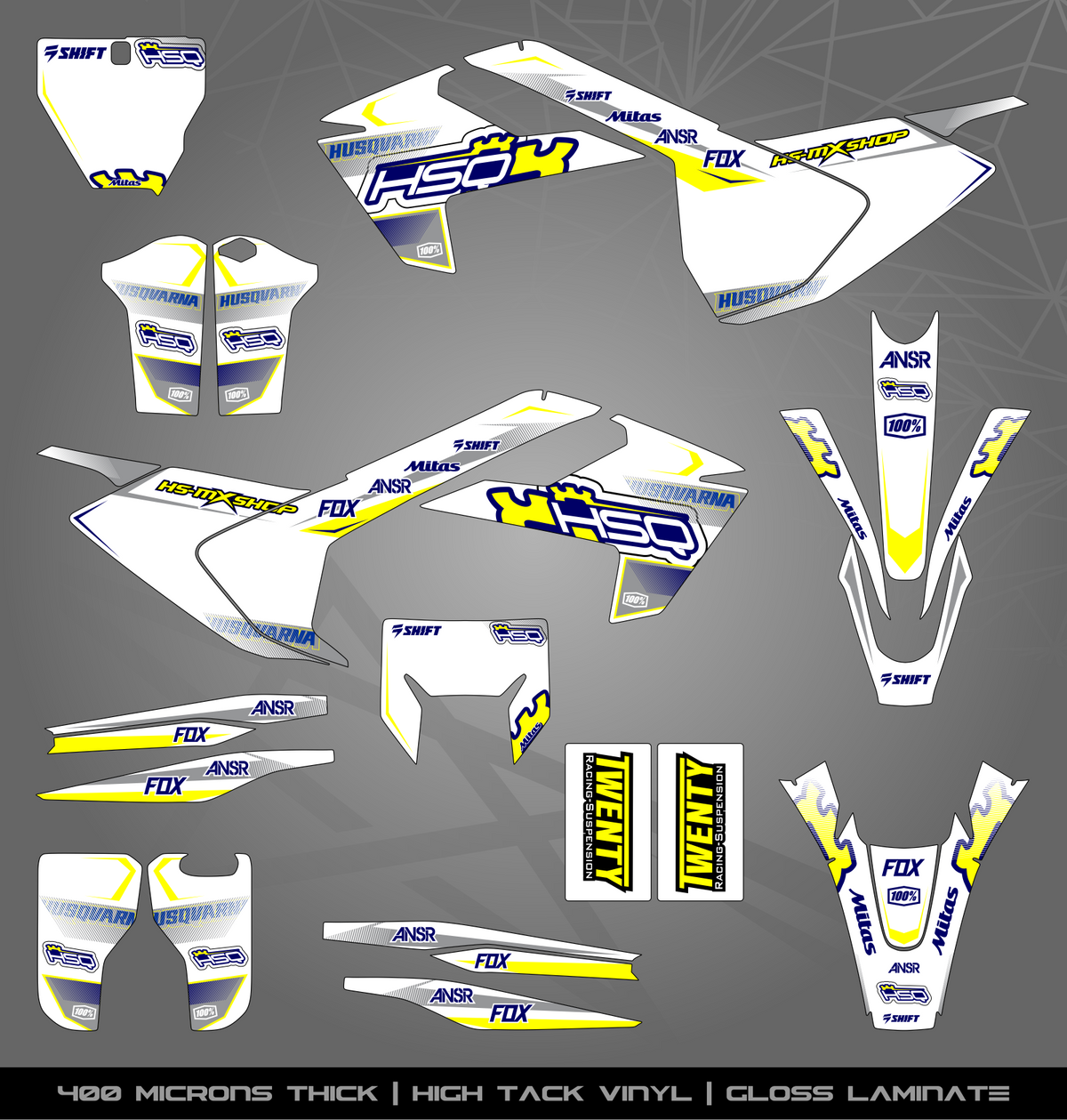 Enduro R Sticker Kit Full Sticker Kit for Husqvarna MX / Enduro bike – STICKER KITS SOUTH AFRICA