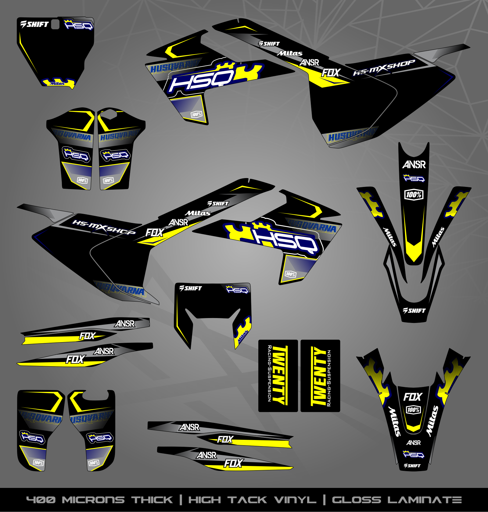 Enduro R Sticker Kit Full Sticker Kit for Husqvarna MX / Enduro bike – STICKER KITS SOUTH AFRICA