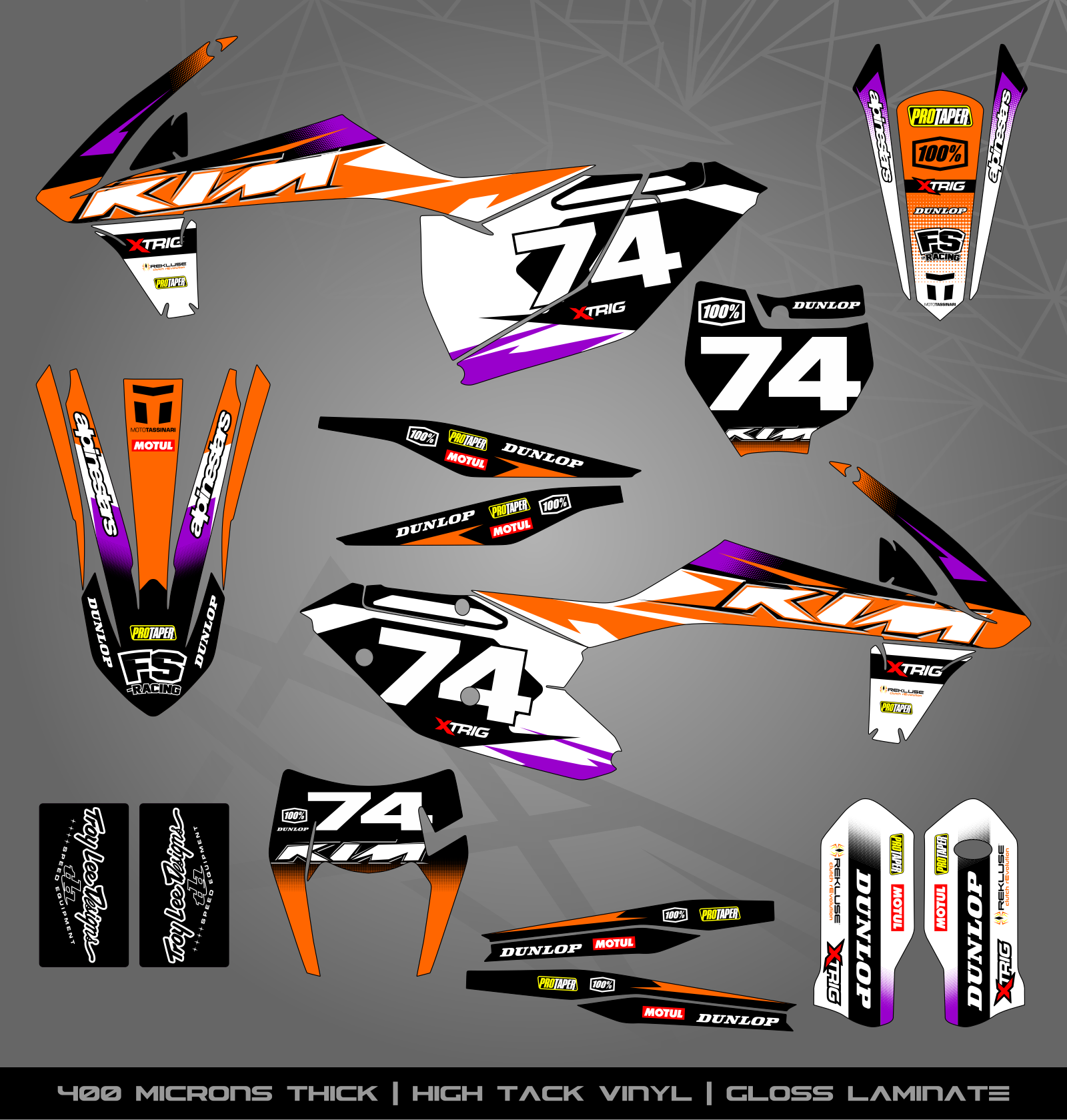 Enduro R Sticker Kit Full Sticker Kit for KTM MX / Enduro bike – STICKER KITS SOUTH AFRICA