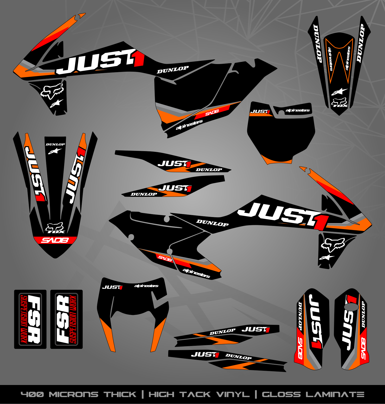 Enduro R Sticker Kit Full Sticker Kit for KTM MX / Enduro bike – STICKER KITS SOUTH AFRICA