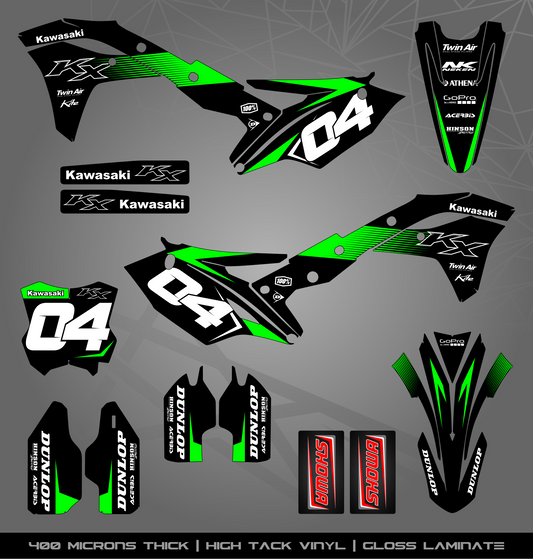 Full Sticker Kit for Kawasaki MX Bikes