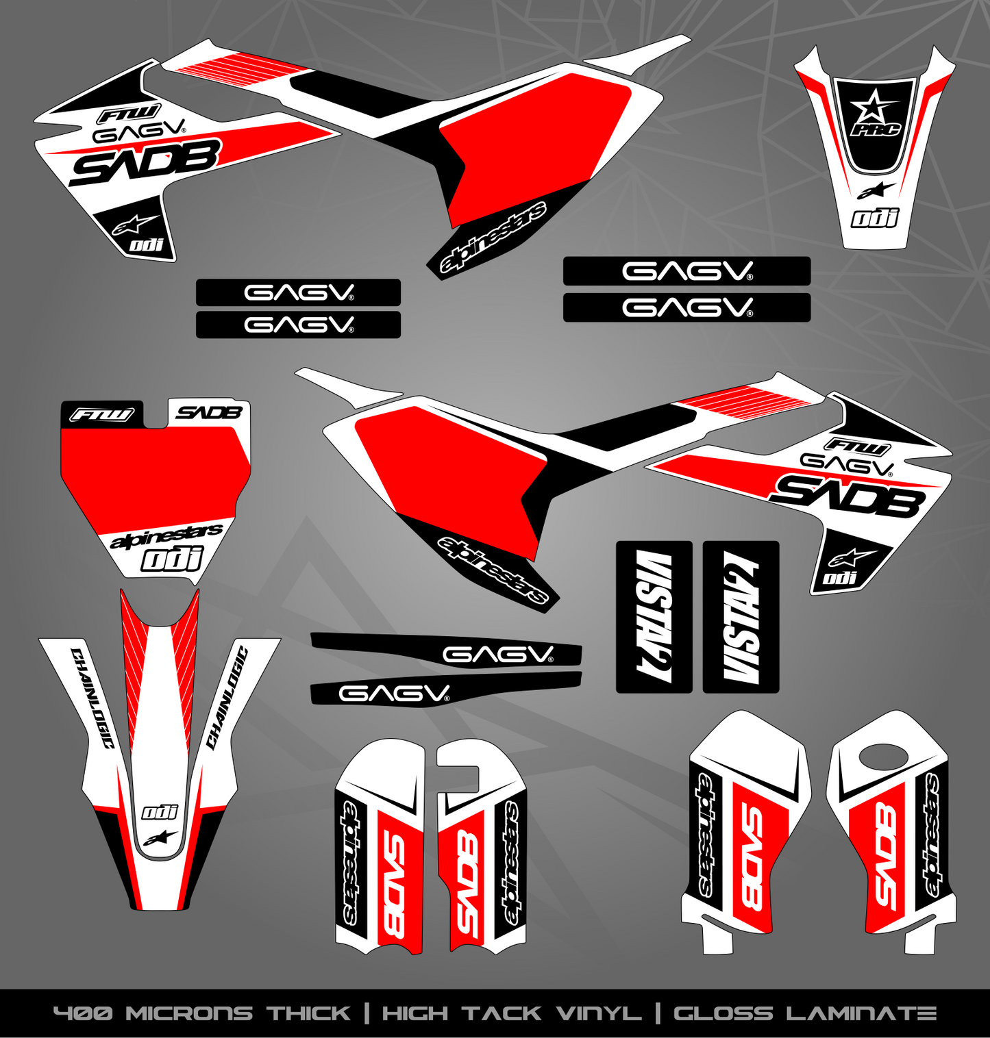 Full Sticker Kit for Husqvarna MX / Enduro bike