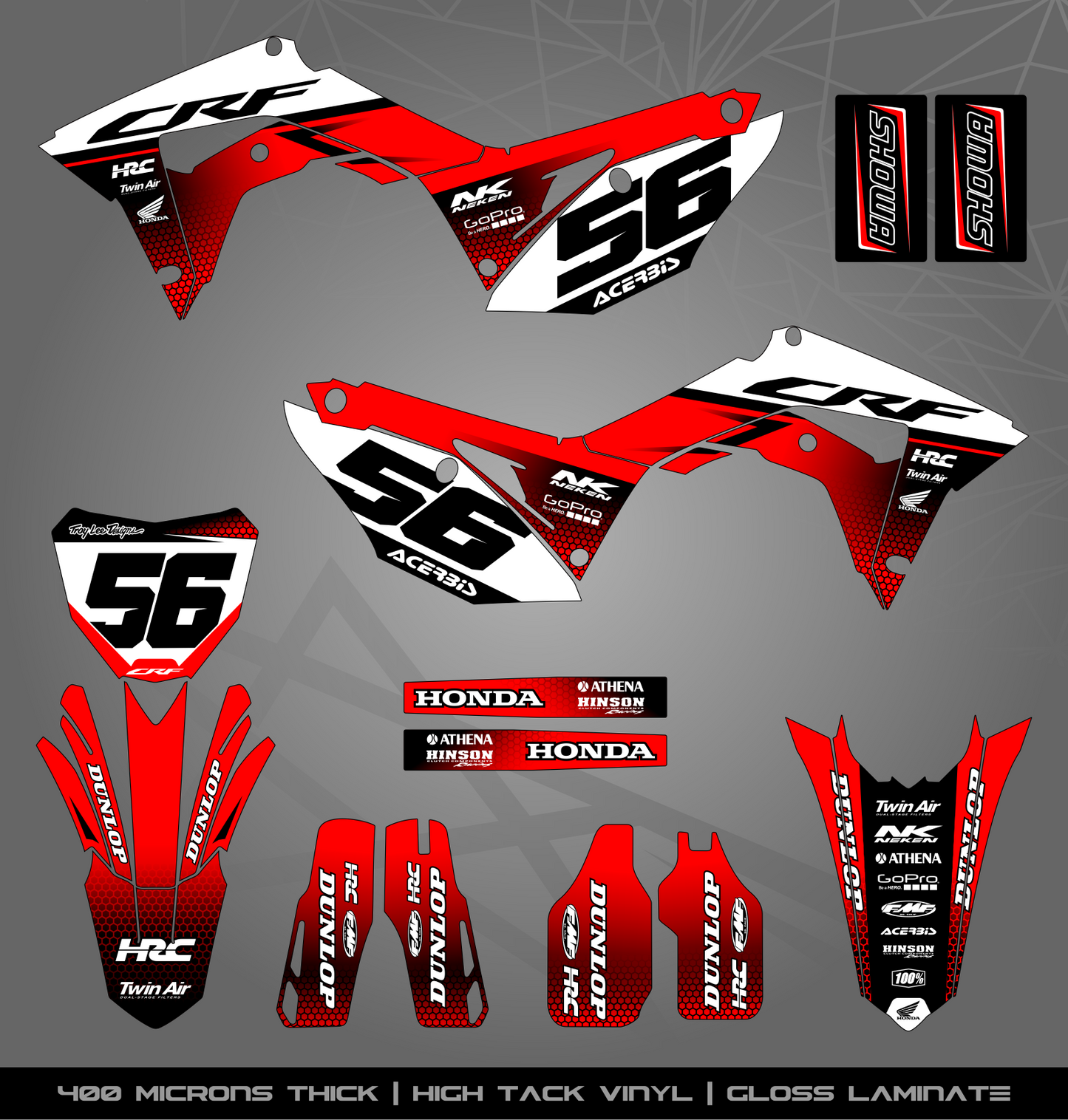 Full Sticker Kit for Honda MX bike